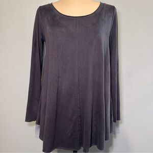 KDL Signature Super‎ Soft Suede feel Tunic Top Long Sleeve Shirt Size Small